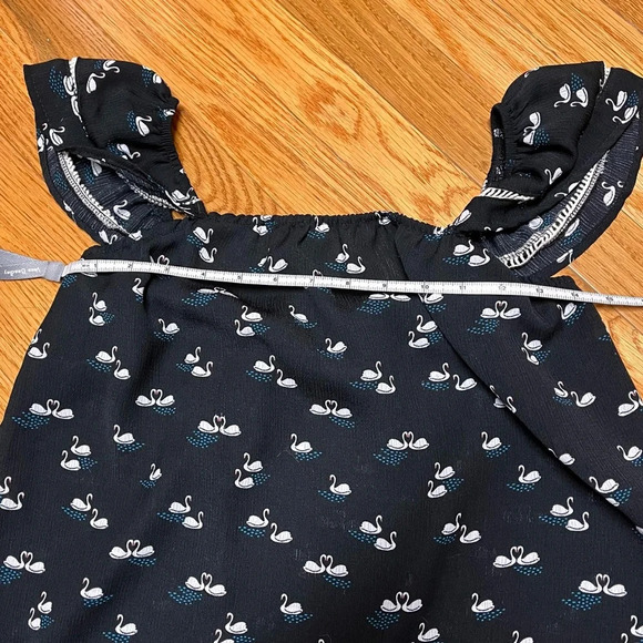 Lily White Women’s Tank Top - Black w/ White Swans - Size S - EUC - Picture 8 of 8